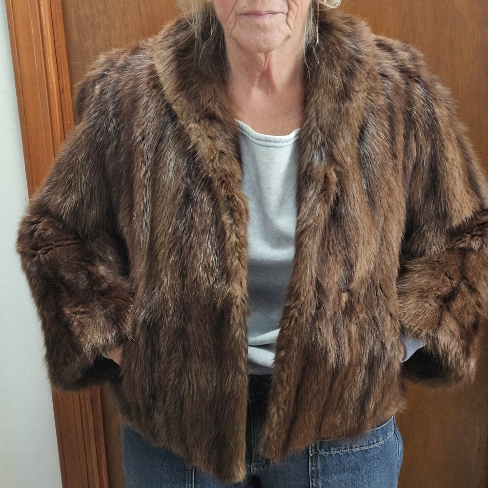 Vintage Fur Teddy Jacket - Women's Cozy Coat